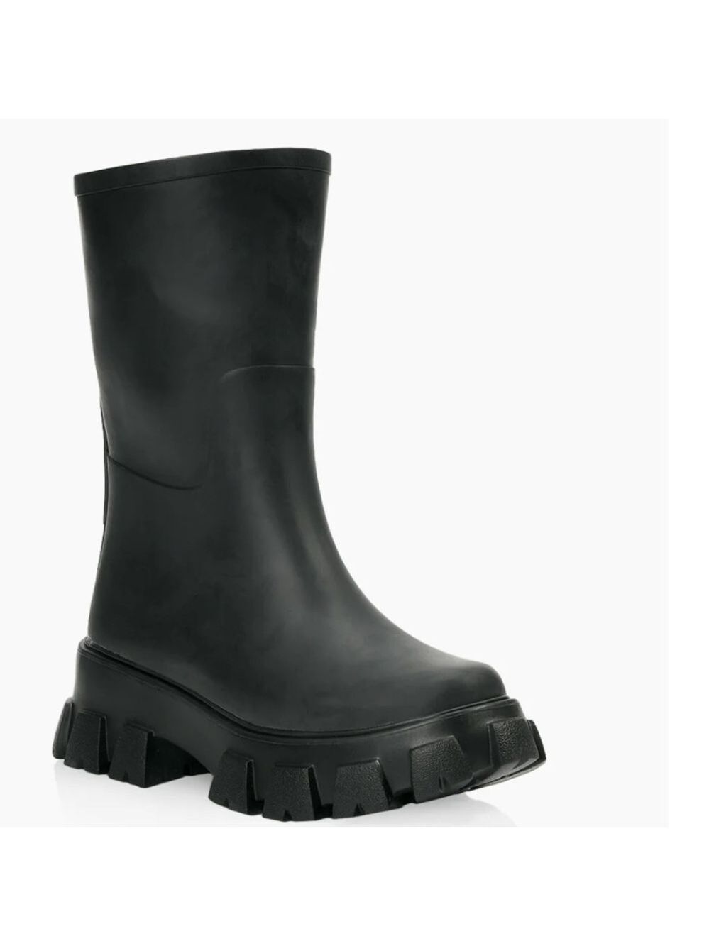 ILSE JACOBSEN Black Winter Rain Boots with Chunky Sole NWT size 7 - Picture 3 of 11